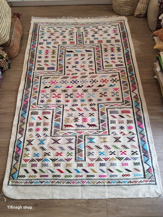 Tapis berbère - Kilim de Taznakht 2.46m x 1.49m