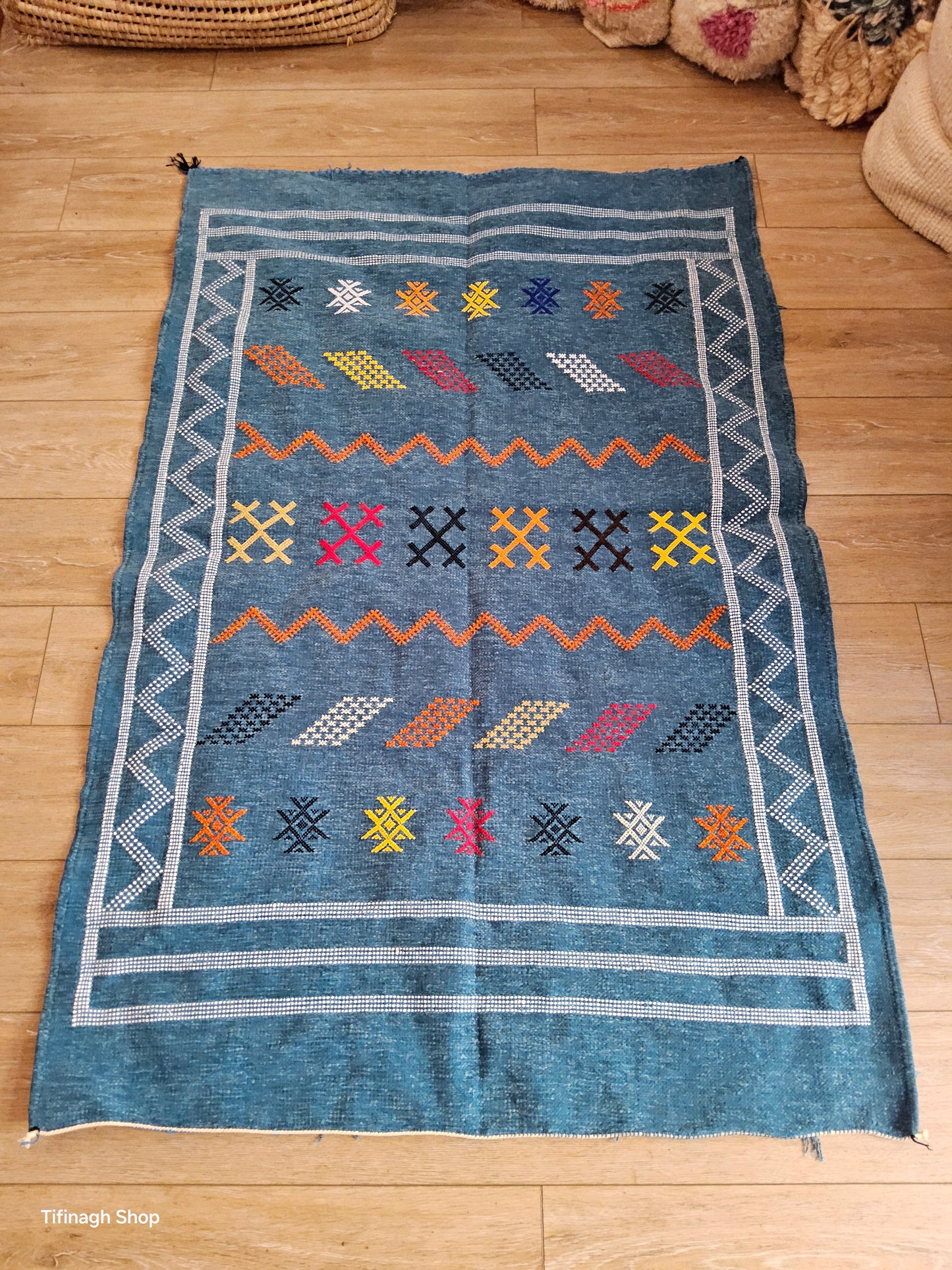 Tapis berbère - Kilim de Taznakht velours 1.53m x 1.03