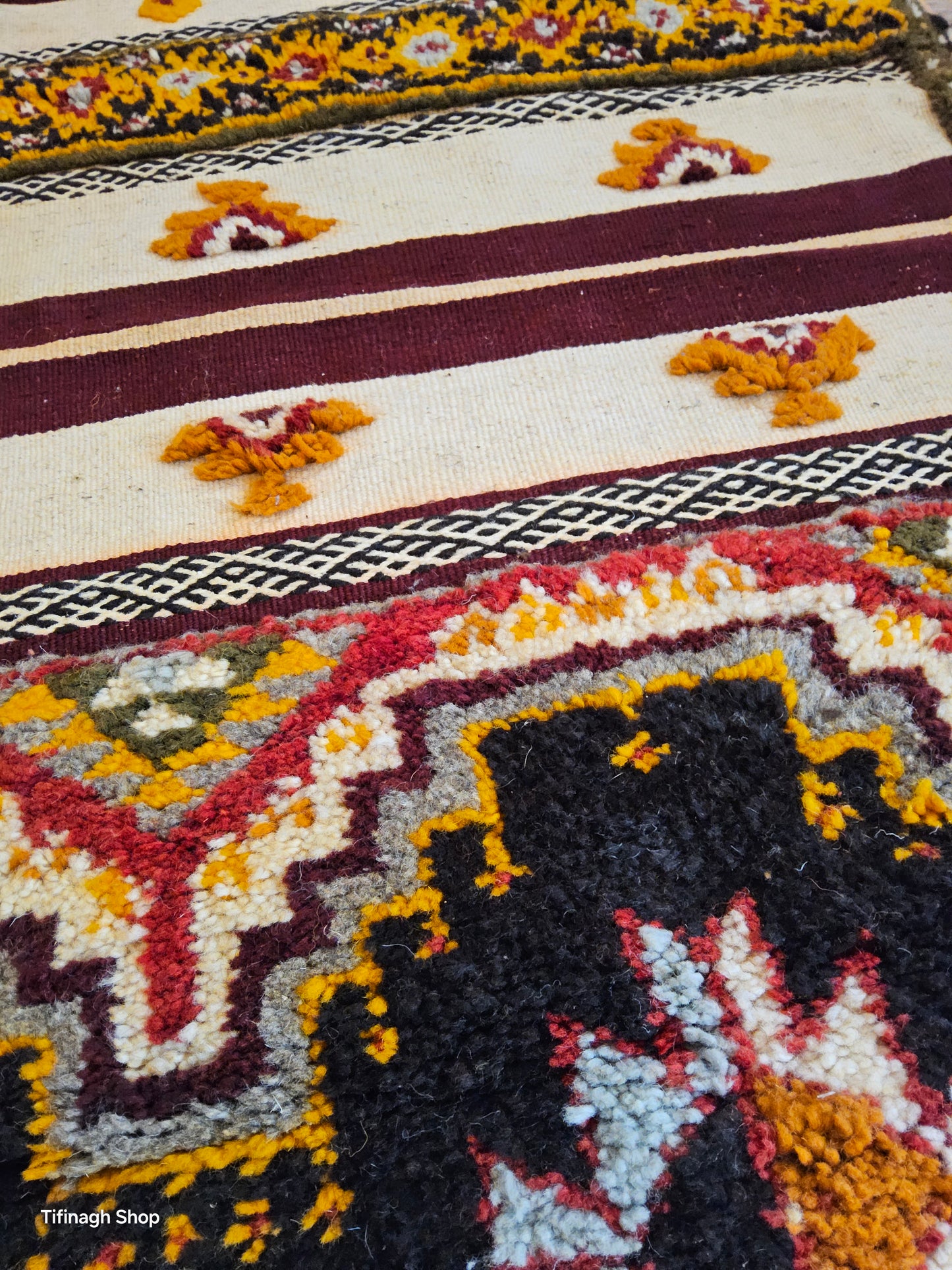 Tapis berbère - Kilim de Taznakht 2.05m x 0.70m