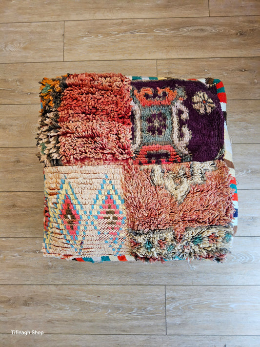 Pouf vintage patchwork