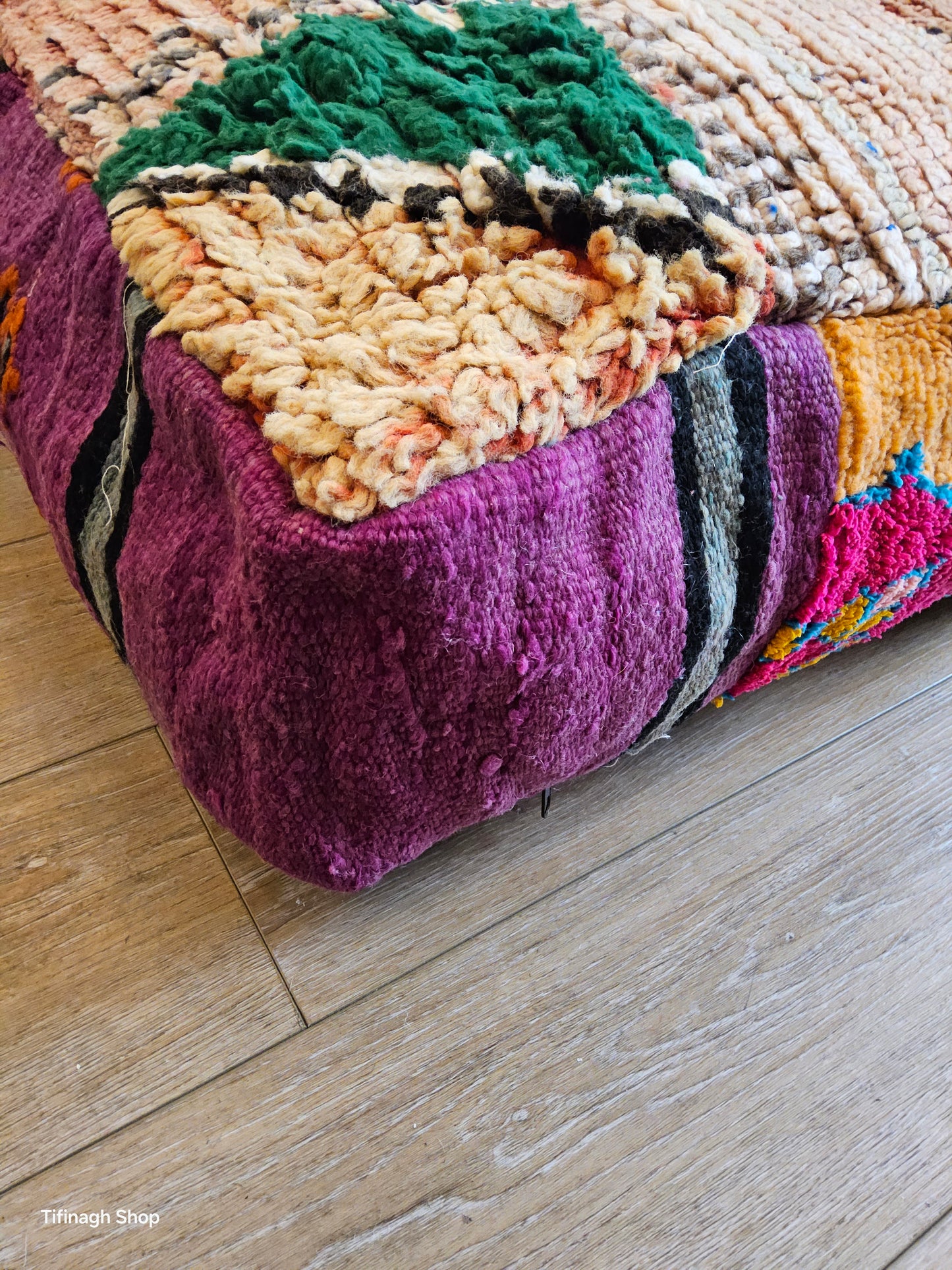 Pouf vintage patchwork