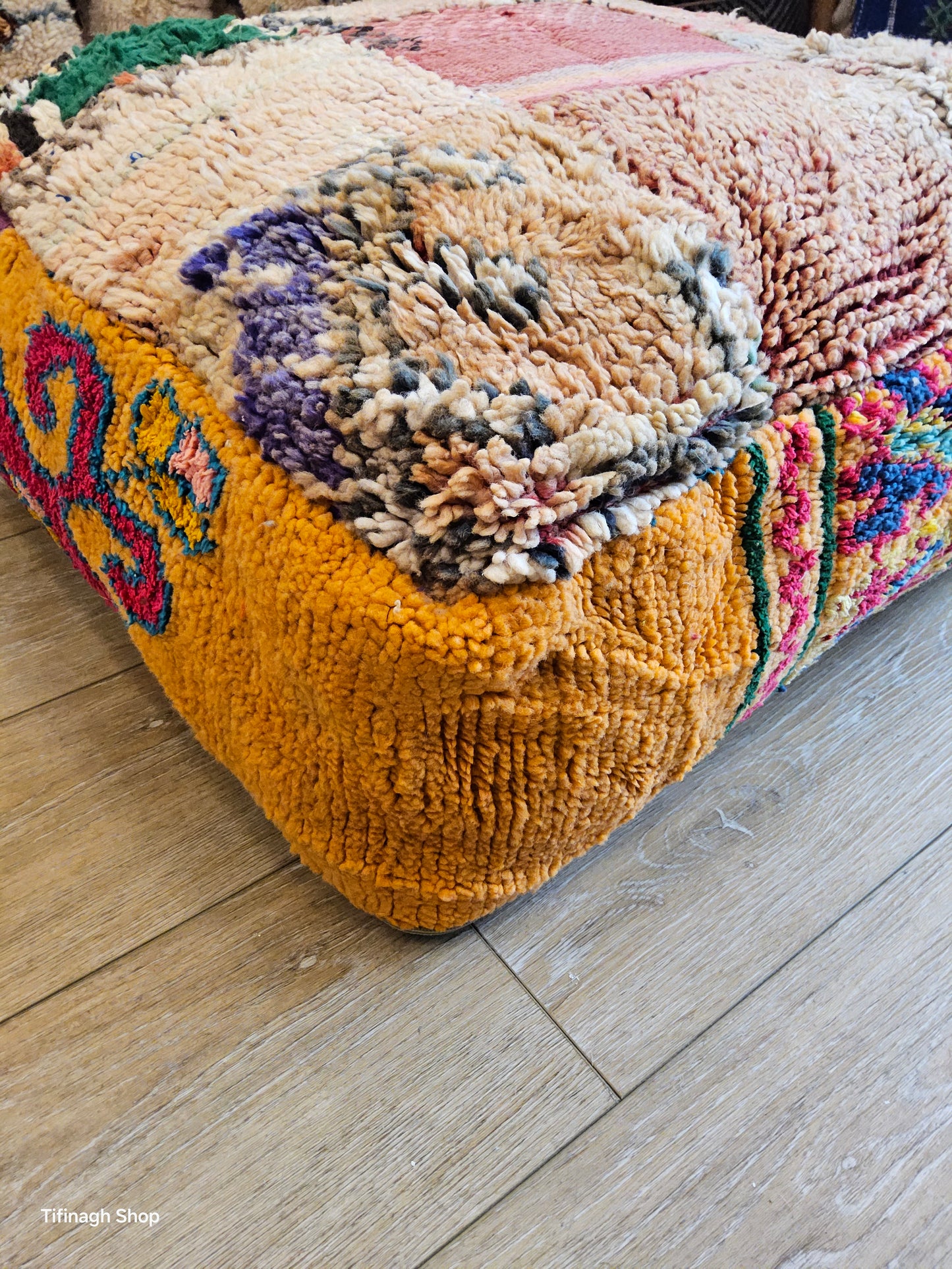 Pouf vintage patchwork