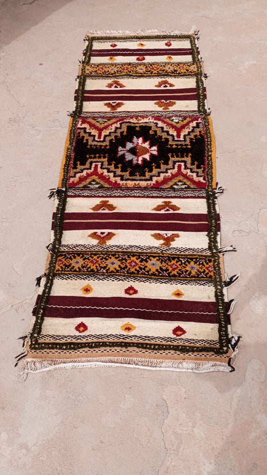 Tapis berbère - Kilim de Taznakht 2.05m x 0.80m Bientôt/Soon