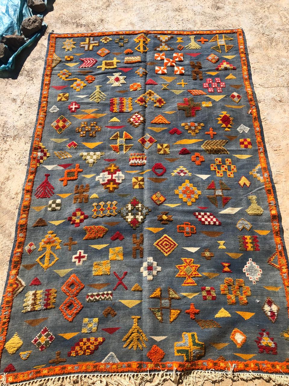 Tapis berbère - Kilim de Taznakht 2.97m x 1.90m