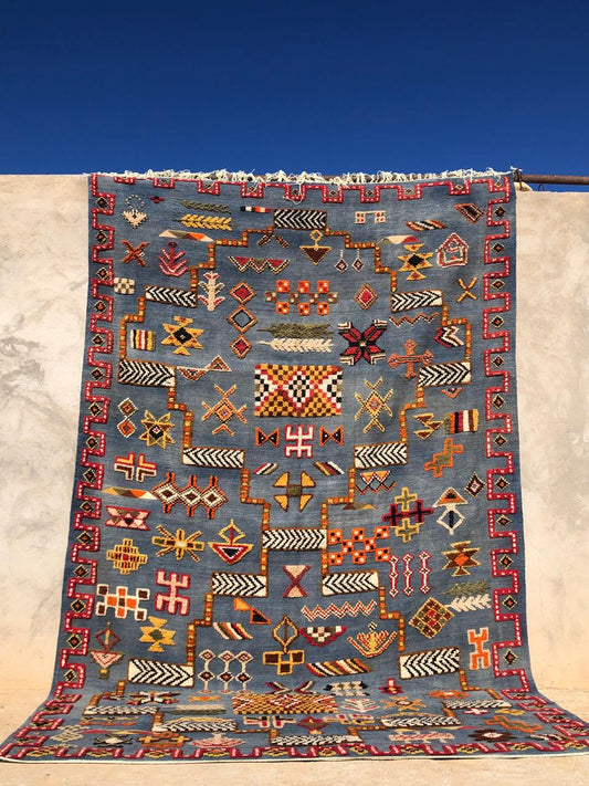 Tapis berbère - Kilim de Taznakht 3.10m x 1.97m Bientôt/Soon