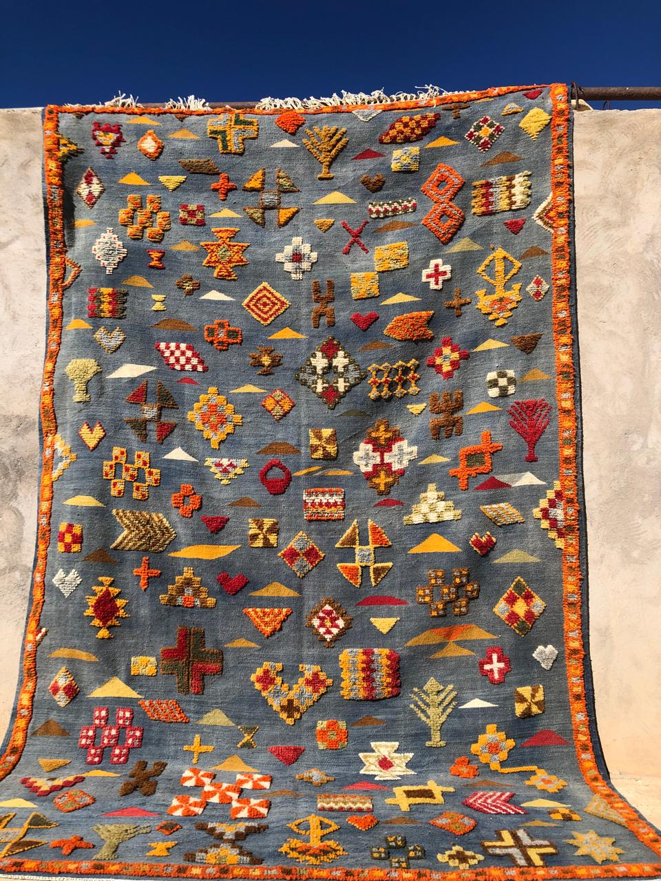 Tapis berbère - Kilim de Taznakht 2.97m x 1.90m