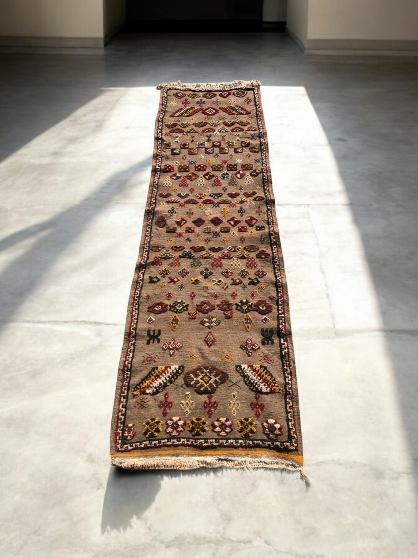 Tapis berbère - Kilim de Taznakht 2.55m x 0.77m