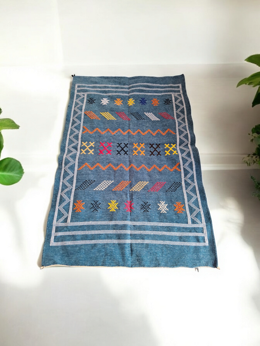 Tapis berbère - Kilim de Taznakht velours 1.53m x 1.03-VENDU