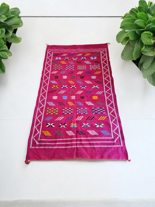 Tapis berbère - Kilim de Taznakht velours 1.99m x 1.20m